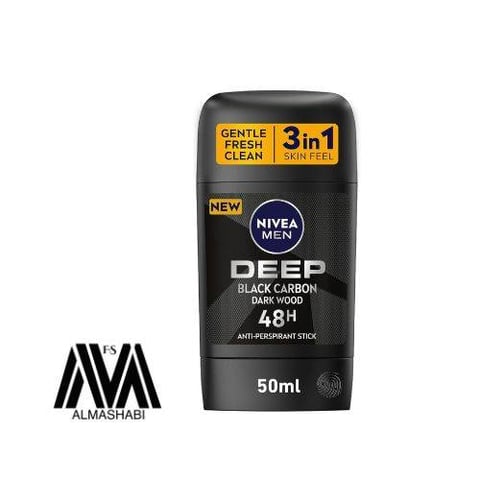 Nivea deodorant stick for men deep black carbon 50 ml