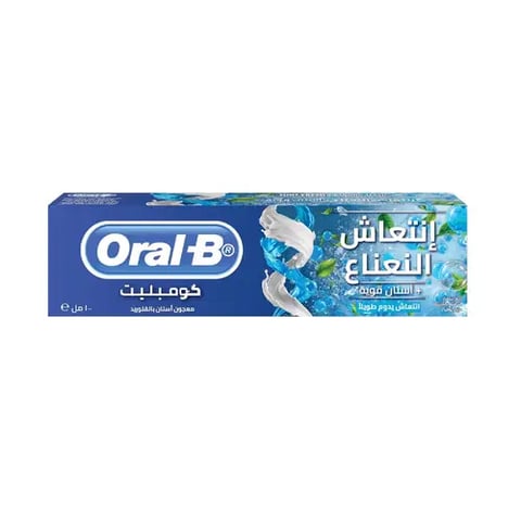 اورال بي معجون الأسنان وغسول الفم بالنعناع المنعش 100 مل