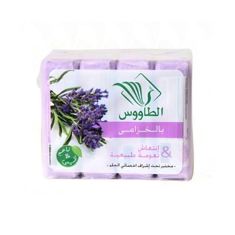صابون الطاووس باللافندر 4 قطع - 125 جم