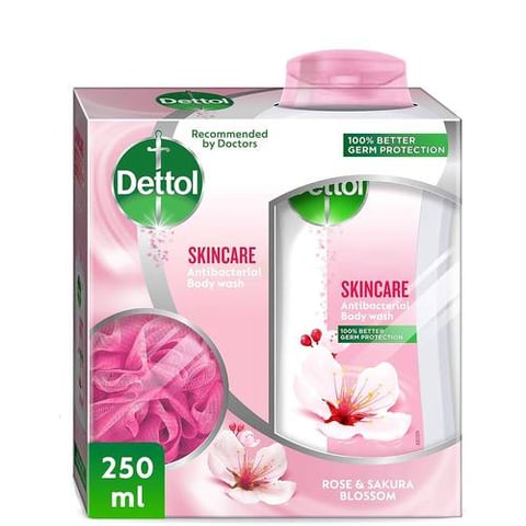 ديتول غسول الجسم 250 مل العناية بالبشرة - وردي Dettol