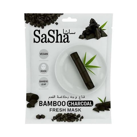 ساشا قناع وجه بخلاصة الفحم