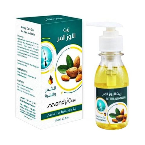 ماندي كير  زيت اللوز المر للشعر والبشرة -125مل