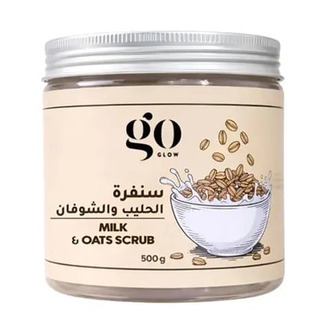 جو جلو صنفرة الوجه والجسم الحليب والشوفان - 500 جم