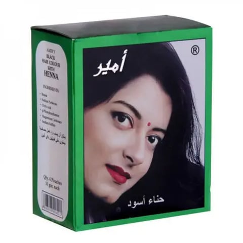 حناء صبغة شعر اسود من امير - 10 جرام