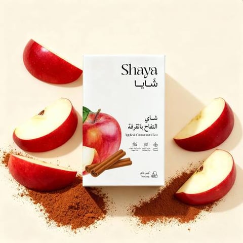 شاي التفاح والقرفة من شايا - 20كيس