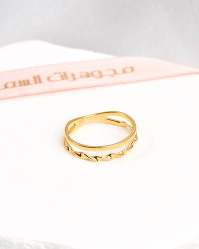  خاتم ذهب عيار 21