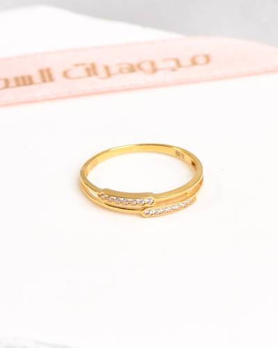 خاتم ذهب عيار 21