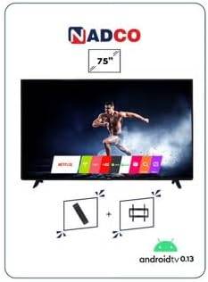 تلفزيون من نادكو بشاشة ٧٥ بوصة، بدقة 4K، موديل NC-75T-4K، بتقنية إل إي دي