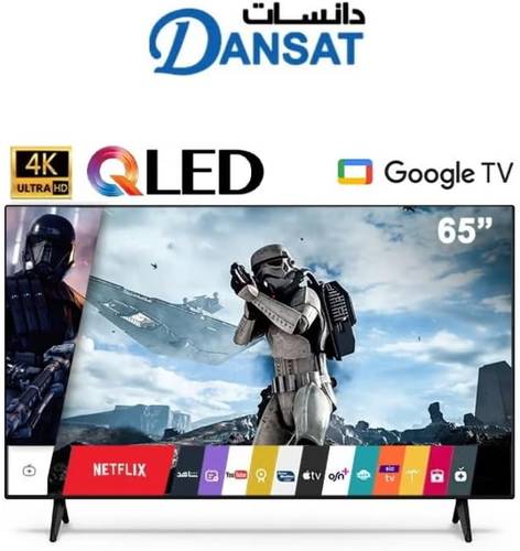 شاشة دانسات 65 بوصة جوجل تي في كيو ليد - DTD65QLED14.60HZ