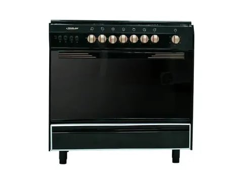 فرن غاز رسلان 5 عيون 60*90 استيل مع مروحة - 9905RM-N