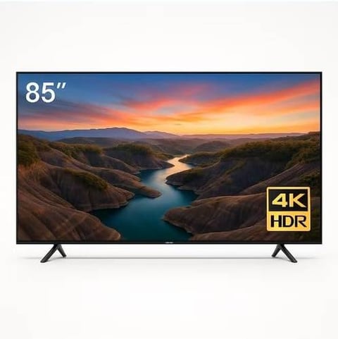 تلفزيون كيو ال دي ذكي بدون اطار 85 بوصة، شاشة 4K UHD DLED ونظام تشغيل ويب او اس، اسود، QLDT-85S4KW1
