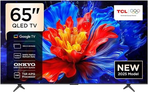 تلفزيون من تي سي إل بشاشة ٦٥ بوصة، بدقة 4K، موديل 65P8K، بتقنية كيو إل إي دي