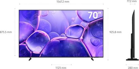 تلفزيون من سامسونج بشاشة ٧٠ بوصة، بدقة 4K، موديل U8000F، بتقنية إل إي دي