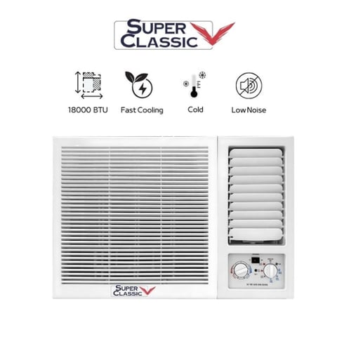 مكيف شباك سوبر كلاسيك بقوة 18,000 وحدة تبريد فقط -SUCW-20CC