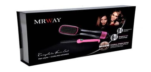 Round Thermal Brush + Hair Straightener





