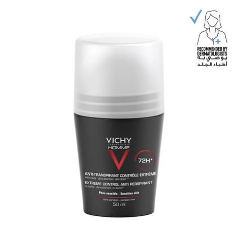 Vichy Homme 72-Hour Anti-Perspirant Deodorant, 50 ml