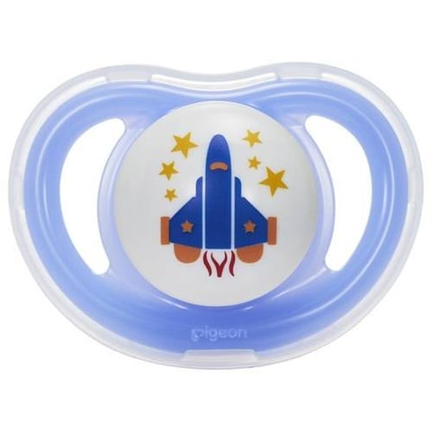 PIGEON PACIFIER MINILIGHT (M)+6M BOY 1PC UNISEX AIROPLANE (78460)