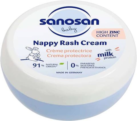 SANOSAN BABY NAPPY RASH CREAM WITH ZINC 150ML