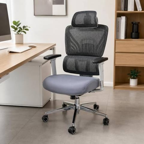 Multi-Color Mesh Office Chair with Headrest