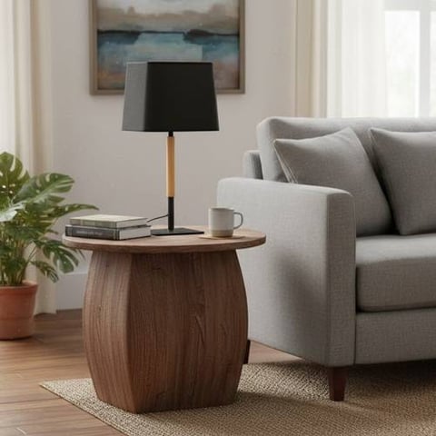 Balanced Wood Touch Table Lamp