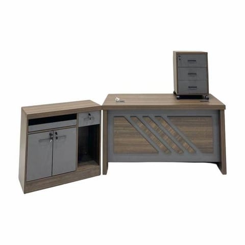 Modern 160 cm Three-Piece Office Set in Multiple Colors