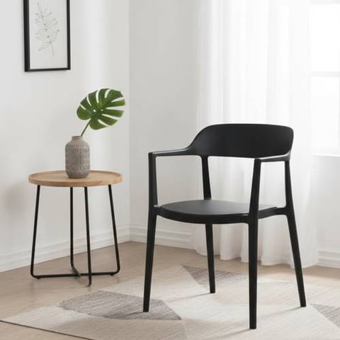 Contemporary Smooth Arm Dining Chair