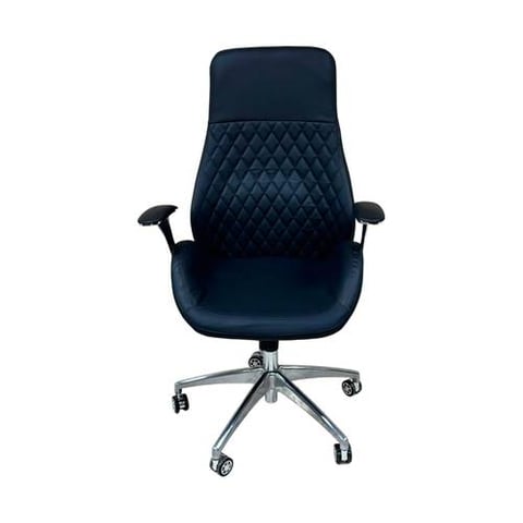 Multi-Color Leather Desk Chair with Wheels and Diamond Design