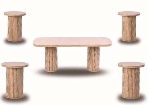 Modern Cylindrical Tables Set