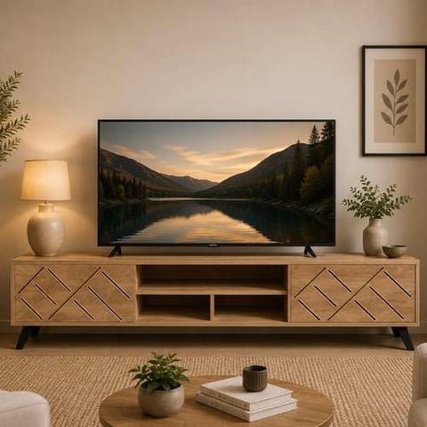 Diagonal Pattern TV Stand 180 cm in Multiple Colors