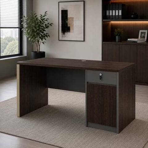 Valora 120 cm Office Desk with Storage and Lock