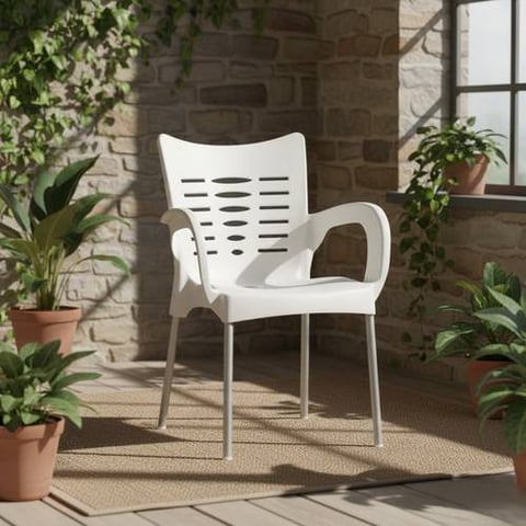Ventilated Outdoor Plastic Chair