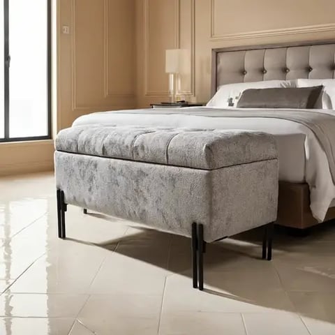 كرسي تخزين مفروش – ألوان متعددة بطول 80cm