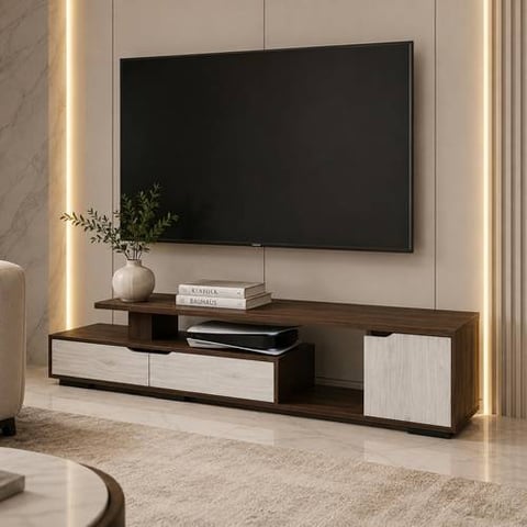 cm135  Modern Double Layer TV Table
