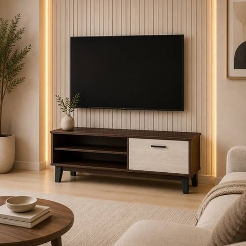 طاولة تلفزيون متعددة الألوان بتصميم عصري 120 سم