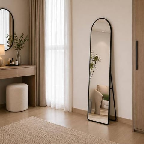 Elegant Arched Multi Color Standing Mirror 160 cm