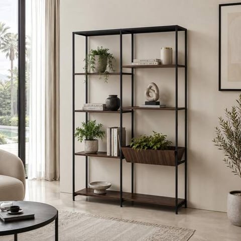Modern Multi-Color Open Storage Shelves