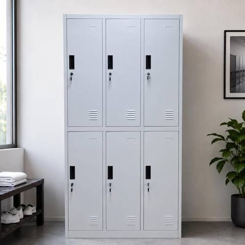 Practical Multi-Color Six-Door Metal Locker