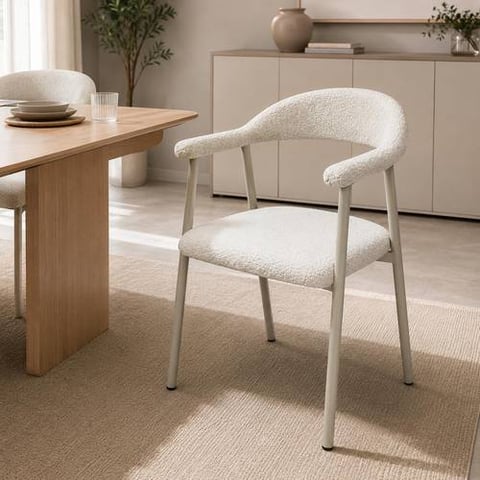 Flow Modern Multi-Color Fabric Dining Chair