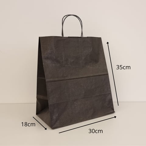 Medium Black Hanging Paper Bag (1pc)