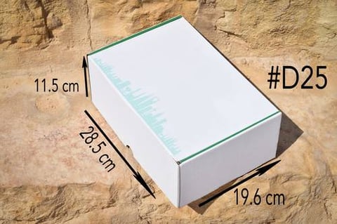 ربطة كرتون D25 أبيض واخضر