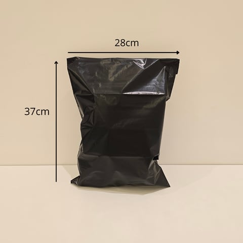 Small black shipping bags pack