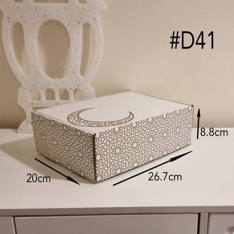 Die cut Carton(D41) White