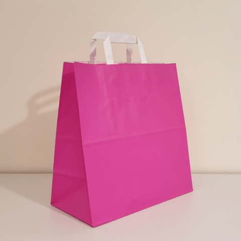 Medium Fuchsia Hanging Paper Bag (1pc)