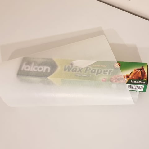 White Wax paper roll
