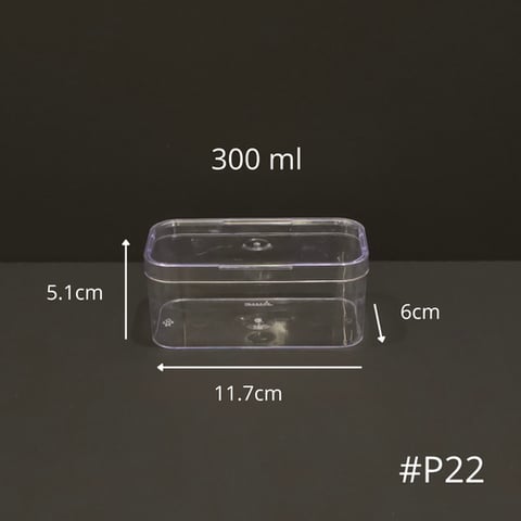  6 علب بلاستيك 300 مل (P22)