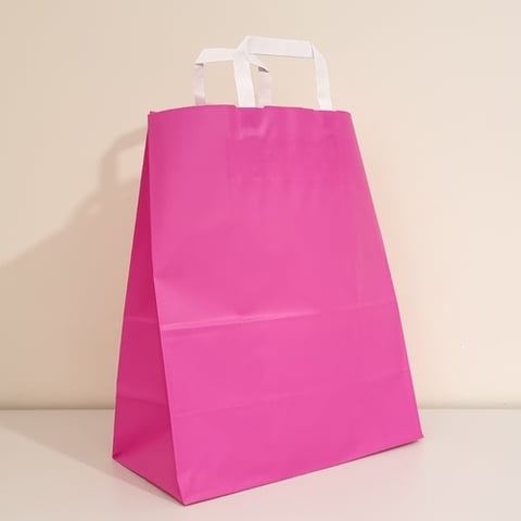 Large Fuchsia Hanging Paper Bag (1 pc)