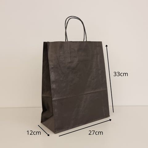 Small Black Hanging Paper Bag (1 pc)