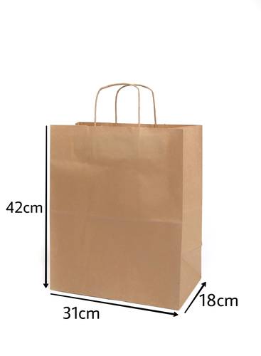 Large Brown Hanging Paper Bag (1 pc)