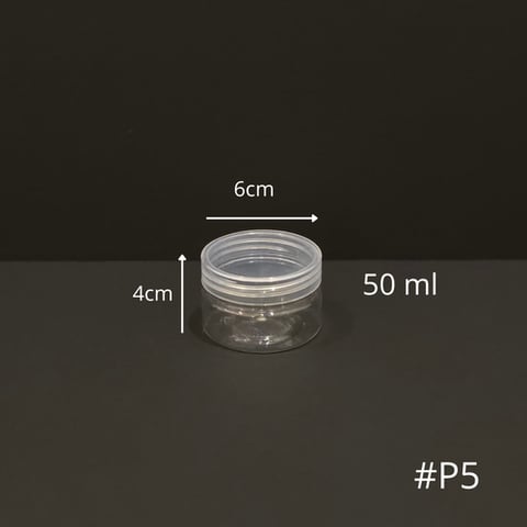 12 علبة بلاستيك 50 مل (P5)