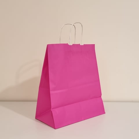 Small Fuchsia Hanging Paper Bag (1 pc)